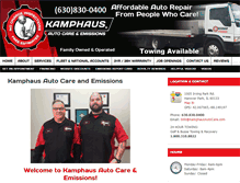 Tablet Screenshot of kamphausautocare.com